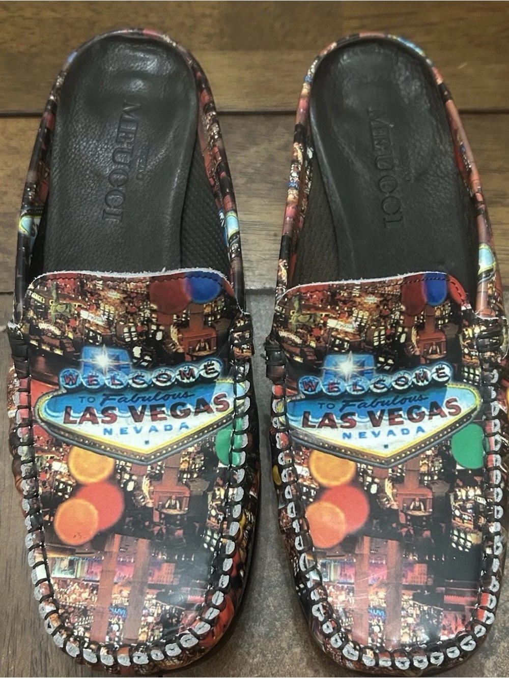 Sesto Meucci  Welcome To Fabulous Las Vegas Slide Shoes Sz 4.5 M